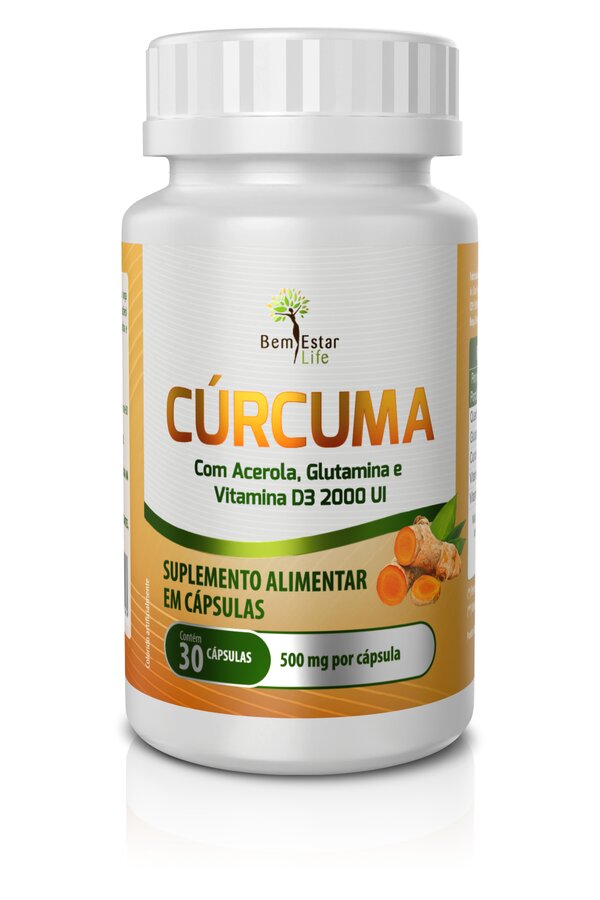 Cúrcuma com Vitamina C, D e Glutamina